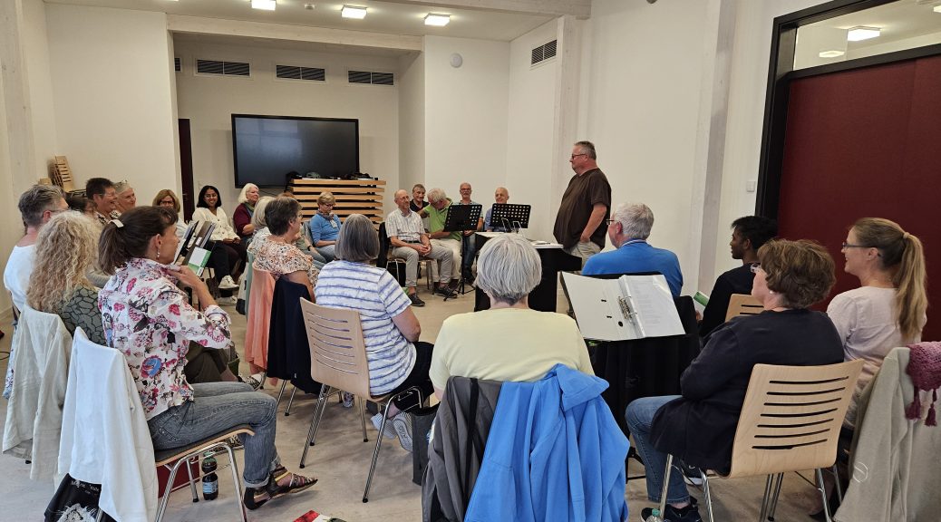 Die erste Probe in den neuen Räumen an der Blankenburger Str.